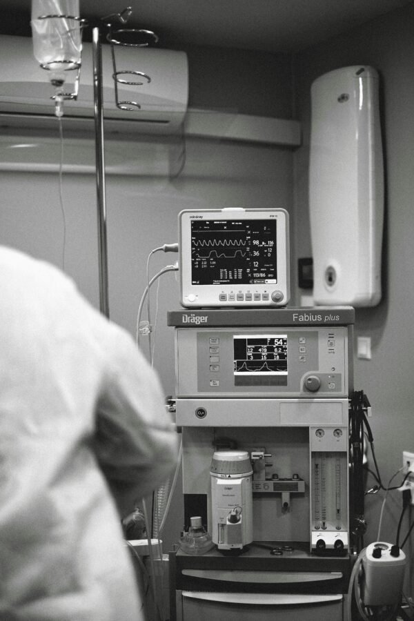 Medical equipment in a clinic, showcasing advanced technology in healthcare.
